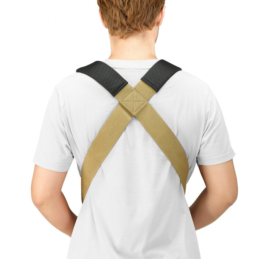 VEVOR Moving Straps, 2-Person Lifting and Moving System with 2 Harness Straps, 2 Load-bearing Straps & 1 Handheld Strap, Adjustable Lifting Shoulder Straps Move Furniture Appliances Mattresses