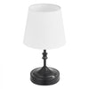 VEVOR Cordless Table Lamp, 5200mAh Built-in Rechargeable Battery Small Desk Lamp, 3-Level Brightness, Fabric Shade, 2700-3000K Color Temperature, Table Light for Restaurant, Bedroom, Bars, Black