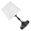 VEVOR Cordless Table Lamp, 5200mAh Built-in Rechargeable Battery Small Desk Lamp, 3-Level Brightness, Fabric Shade, 2700-3000K Color Temperature, Table Light for Restaurant, Bedroom, Bars, Black