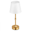 VEVOR Cordless Table Lamp, 5200mAh Built-in Rechargeable Battery Desk Lamp, 3-Level Brightness, Fabric Shade, 2700-3000K Color Temperature, Table Light for Restaurant, Bedroom, Bar Counter, Gold
