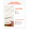 VEVOR Japanese Tatami Mat, Twin Size Foldable Japanese Tatami Mattress, Futon Mattress with Storage Bag & Fastener, 9-Layer Floor Mat for Sleeping, Dormitory, Meditation, Yoga, 80 x 39 x 2.5 in, White