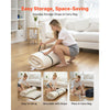 VEVOR Japanese Tatami Mat, Twin Size Foldable Japanese Tatami Mattress, Futon Mattress with Storage Bag & Fastener, 9-Layer Floor Mat for Sleeping, Dormitory, Meditation, Yoga, 80 x 39 x 2.5 in, White