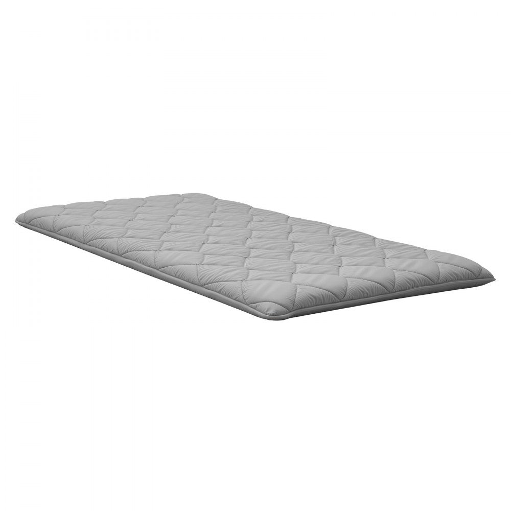VEVOR Japanese Tatami Mat, Twin Size Foldable Japanese Tatami Mattress, Futon Mattress with Storage Bag & Fastener, 9-Layer Floor Mat for Sleeping, Dormitory, Meditation, Yoga, 80 x 39 x 3.5 in, Gray