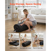 VEVOR Japanese Tatami Mat, Twin Size Foldable Japanese Tatami Mattress, Futon Mattress with Storage Bag & Fastener, 9-Layer Floor Mat for Sleeping, Dormitory, Meditation, Yoga, 80 x 39 x 3.5 in, Black
