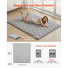 VEVOR Japanese Tatami Mat, Queen Size Foldable Japanese Tatami Mattress, Futon Mattress with Storage Bag & Fastener, 9-Layer Floor Mat for Sleeping, Dormitory, Meditation, Yoga, 80 x 60 x 2.5 in, Gray