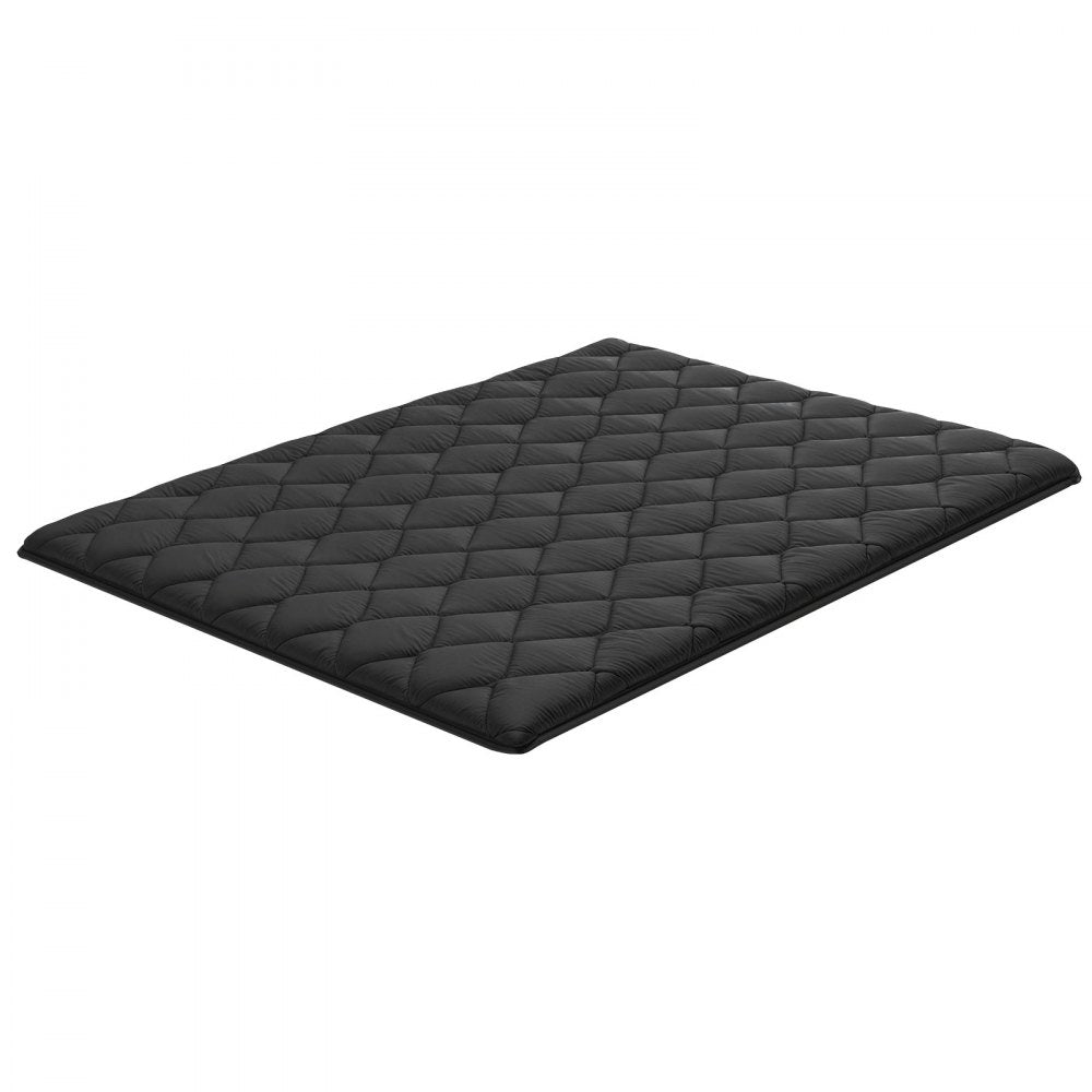 VEVOR Japanese Tatami Mat, Queen Size Foldable Japanese Tatami Mattress, Futon Mattress with Storage Bag & Fastener, 9-Layer Floor Mat for Sleeping, Dorm, Meditation, Yoga, 80 x 60 x 3.5 in, Black