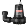 VEVOR Basement Emergency Back-Up Sump Pump, 2000GPH 0.17 HP Backup Sump Pump System, with 15V Adapter, Float Switch, 24-Hour-a-Day Monitoring Controller, Alerts, and Charger, Black