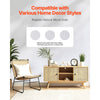 VEVOR Peel and Stick Wallpaper, 17.7 x 393.7 inch Contact Paper White Wood Grain Waterpoof Self Adhesive, Easy to Clean & Peel Wall Decorative Vinyl Roll for Bedroom Kitchen Bathroom Desk Office