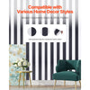 VEVOR Peel and Stick Wallpaper, 17.7 x 590.5 inch Contact Paper Black White Modern Geometric Waterpoof Self Adhesive, Easy to Clean Wall Decorative Vinyl Roll for Bedroom Kitchen Bathroom Office