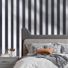 VEVOR Peel and Stick Wallpaper, 17.7 x 590.5 inch Contact Paper Black White Modern Geometric Waterpoof Self Adhesive, Easy to Clean Wall Decorative Vinyl Roll for Bedroom Kitchen Bathroom Office