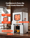 VEVOR Commercial Orange Juicer Machine, 120W Electric Orange Juice Press, Stainless Steel Orange Squeezer for 20 per Minute, Lemon Citrus Pomegranates Extractor with Peels Collecting Bucket