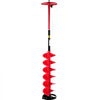 VEVOR Ice Drill Auger, 6\" Diameter Nylon Ice Auger, 39\" Length Ice Auger Bit,Auger Drill with 11.8\" Extension Rod,Auger Bit with Drill Adapter,Top Plate & Blade Guard for Ice Fishing Ice Burrowing