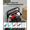 VEVOR Banding Strapping Cart, Fit for PET/PP/Polyester Strapping Coils with 8 or 16 in Core Size, Heavy Duty Strapping Dispenser Equipped with Upgrade Brake System, Built-in Spacious Tray for Tools