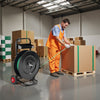VEVOR Banding Strapping Cart, Fit for PET/PP/Polyester Strapping Coils with 8 or 16 in Core Size, Heavy Duty Strapping Dispenser Equipped with Upgrade Brake System, Built-in Spacious Tray for Tools