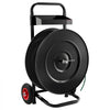 VEVOR Banding Strapping Cart, Fit for PET/PP/Polyester Strapping Coils with 8 or 16 in Core Size, Heavy Duty Strapping Dispenser Equipped with Upgrade Brake System, Built-in Spacious Tray for Tools