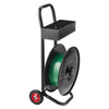 VEVOR Banding Strapping Cart, Fit for PET / PP / Polyester Strapping Coils with 8 inches Core Size, Heavy Duty Strapping Dispenser Equipped with Upgrade Brake System, Built-in Spacious Tray for Tools