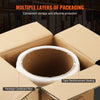 VEVOR Packaging Woven Cord Strapping Roll, 660' Length x 1/2" Width x 0.03" Thickness, 882 lbs Breaking Strength, Heavy Duty Banding Pallet Strap Coil, Portable Strong Banding Packing Straps, White