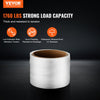 VEVOR Packaging Woven Cord Strapping Roll, 330' Length x 3/4" Width x 0.03" Thickness, 1763 lbs Break Strength, Heavy Duty Banding Pallet Strap Coil, Portable Strong Banding Packing Straps, White