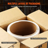 VEVOR Packaging Woven Cord Strapping Roll, 330' Length x 3/4" Width x 0.03" Thickness, 1763 lbs Break Strength, Heavy Duty Banding Pallet Strap Coil, Portable Strong Banding Packing Straps, White