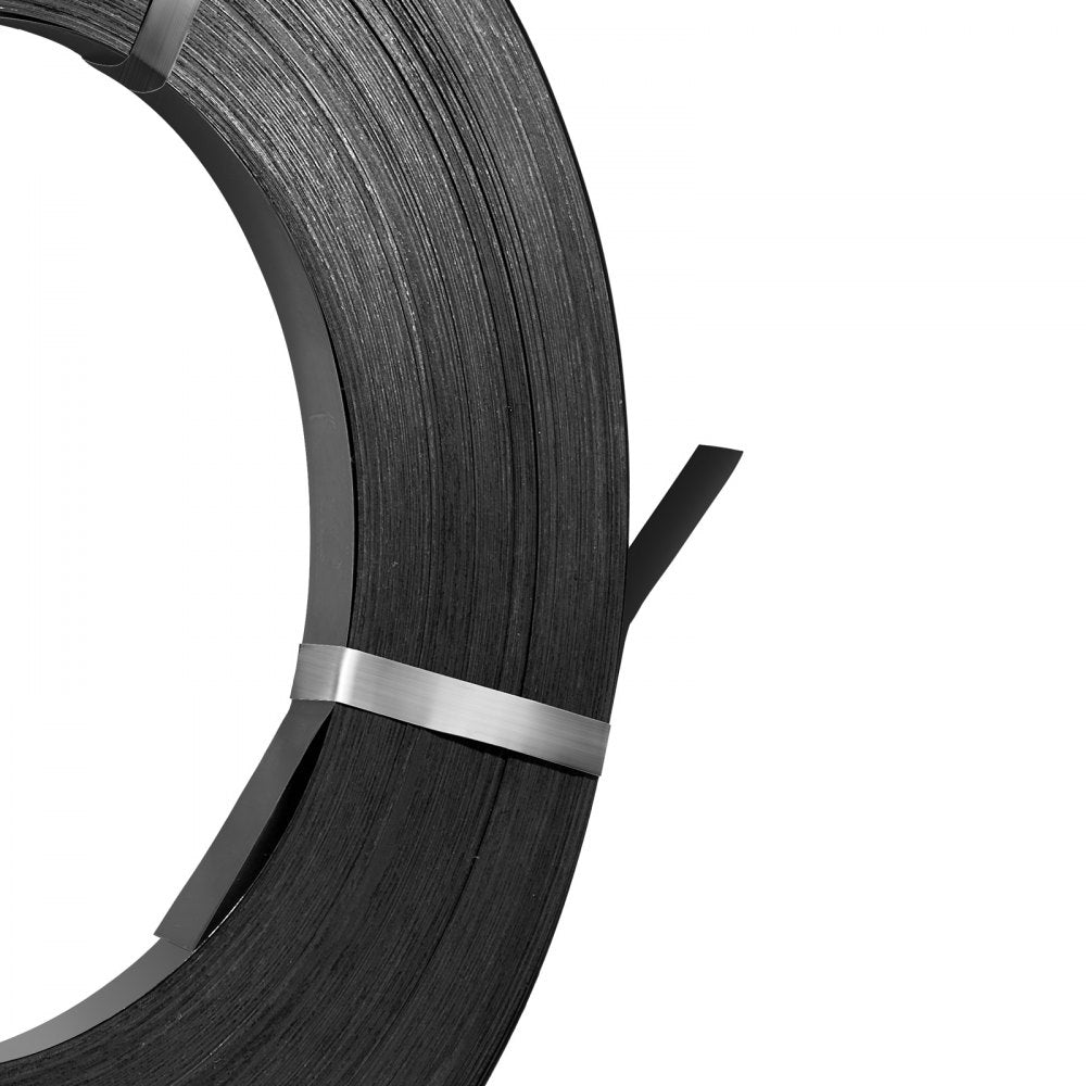 VEVOR Steel Strapping Coil, 3/4 in x 0.02 in x 1640 ft, Metal Strapping Banding Roll Withstands Harsh Environment, 1700 lbs Break Strength, Heavy Duty Banding Pallet Strap Coil for Pallet Packing