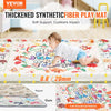 VEVOR Baby Play Mat, 50""x50"" Baby Crawling Mat, Non-Slip One-Piece Thickened Soft Baby Playmat, Foldable Rollable Floor Mat, Waterproof Activity Playmats for Babies,Toddlers, Infants, Machine Washable