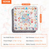 VEVOR Baby Play Mat, 50""x50"" Baby Crawling Mat, Non-Slip One-Piece Thickened Soft Baby Playmat, Foldable Rollable Floor Mat, Waterproof Activity Playmats for Babies,Toddlers, Infants, Machine Washable