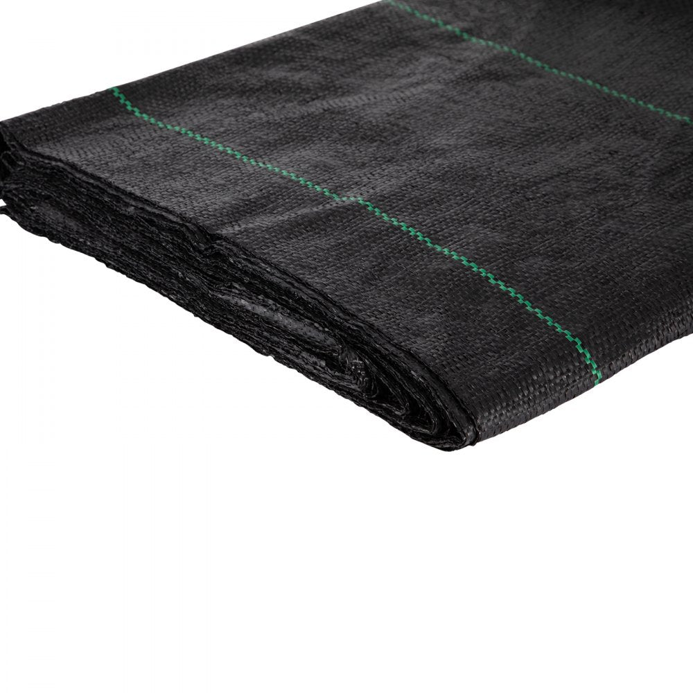 VEVOR Geotextile Fabric, 12.5 x 30 ft 3.5oz Woven PP Driveway Drain Cloth with 600lbs Tensile Strength, Heavy Duty Underlayment for Soil Stabilization, Landscaping, Weed Barrier, 12.5FT30FT-3.5OZ, Bla