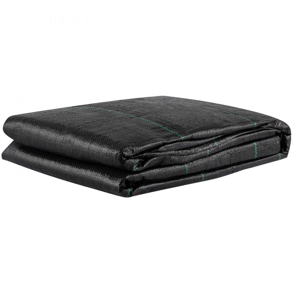 VEVOR Geotextile Fabric, 12.5 x 50 ft 3.5oz Woven PP Driveway Drain Cloth with 600lbs Tensile Strength, Heavy Duty Underlayment for Soil Stabilization, Landscaping, Weed Barrier, 12.5FT50FT-3.5OZ, Bla