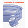 VEVOR Braided Clear Vinyl Tubing, 3/4" ID x 19/20" OD, 10FT Plastic PVC Tubing, Flexible and Cuttable Clear Hose, 1/10 in Wall Thickness, High-strength PVC Material for Aquarium Irrigation Swimming