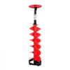 VEVOR Ice Auger Drill Bit, 8in Diameter 39in Length, Cordless Nylon Ice Fishing Augers With Extra 13.4in Extension Rod, Drill Adapter, Top Plate and Blade Guard