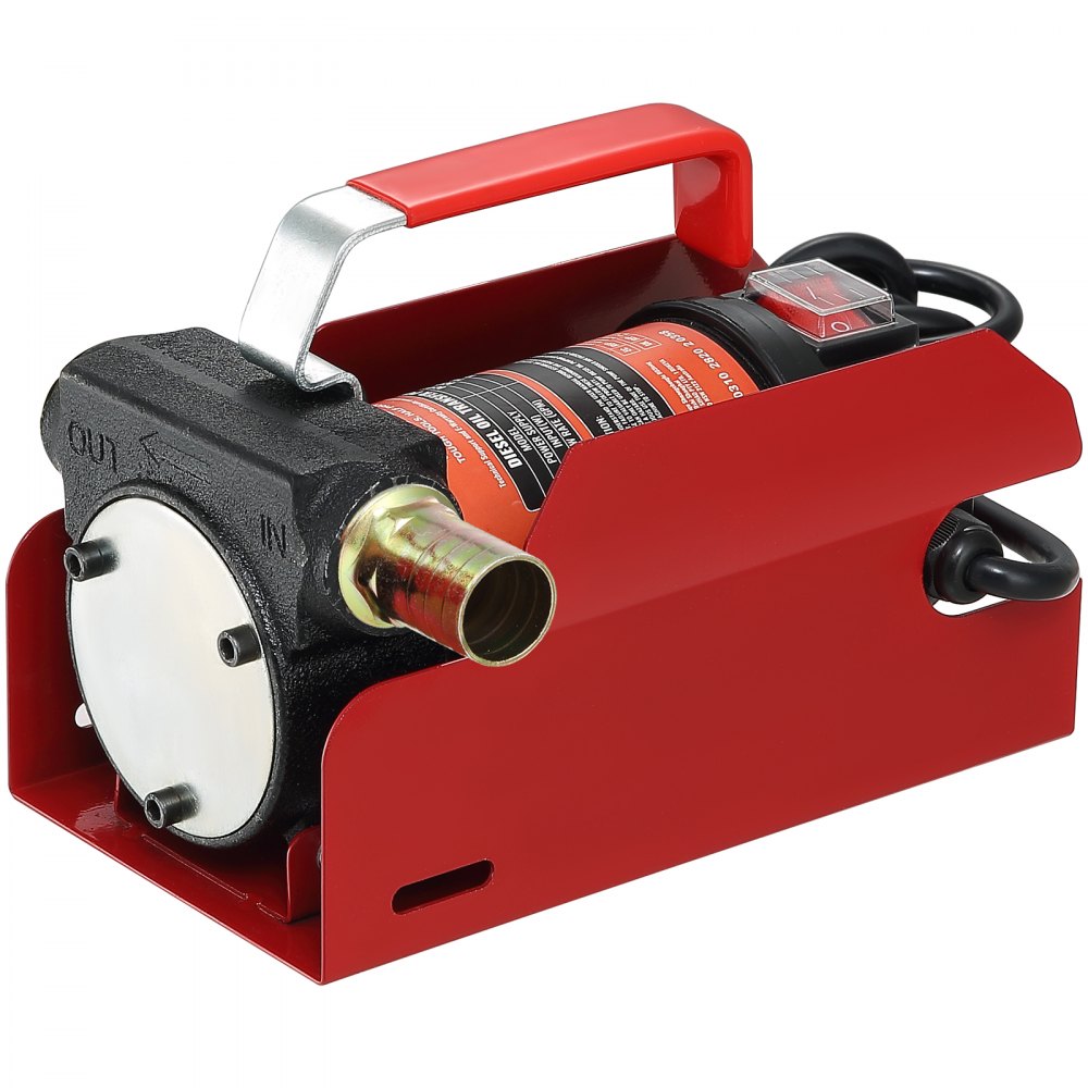 VEVOR Diesel Fuel Transfer Pump Kit  12V 10 GPM DC with Automatic Shut-off Nozzle Hose, Portable Electric Self-Priming Fuel Transfer Extractor Pump Kit  for Diesel, Kerosene, Machine, Transformer Oil