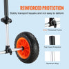 VEVOR Heavy Duty Kayak Cart, 280lbs Load Capacity, Detachable Canoe Trolley Cart with 10'' Solid Tires, Adjustable Width & Top Foam Protection, for Kayaks with Drain Holes of 2.54 cm and Above