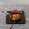 VEVOR Electric Warming Tray, 16.5" x 11" Portable Tempered Glass Heating Tray with Temperature Range (65-90℃), Perfect for Dinner, Catering, House, Parties, Events, Entertaining and Holiday, Black