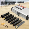 VEVOR 7 Pieces Indexable Lathe Turning Tool Holder, 1/2 in, CNC Heavy-Duty Metal Lathe Cutting Tools, with Tin Coated Carbide Inserts Aluminum Case, for Turning Grooving Threading Cut Off Holders Set
