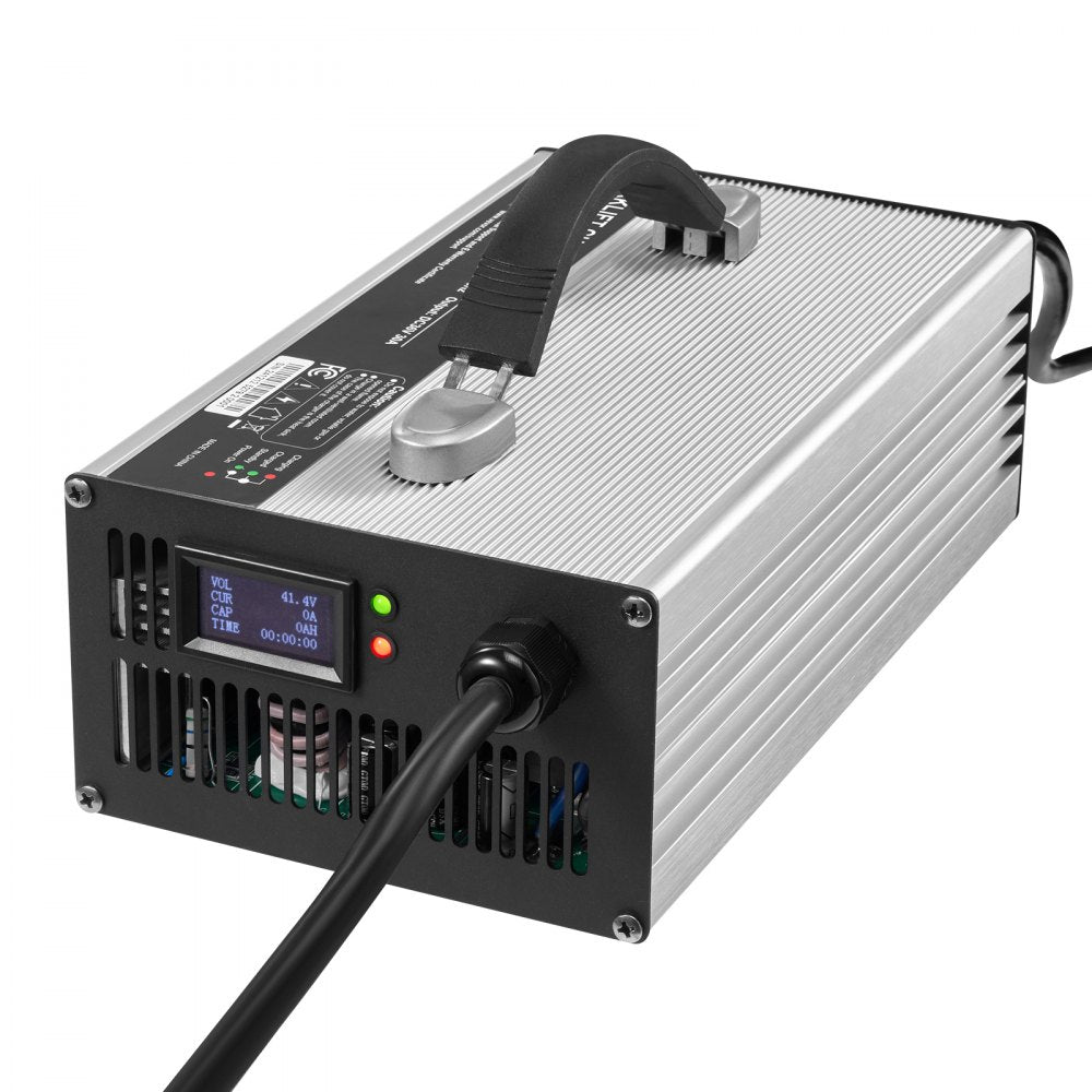 VEVOR Forklift Battery Charger, 36V, 30A Smart Fully-Automatic Lead-Acid Battery Charger, 24 Volt Trickle Charger with Anderson Plug, Cooling Fan, OLED Display, for Forklift Golf Cart Floor Scrubber
