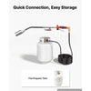 VEVOR Propane Torch Weed Burner 32" 340,000 BTU High Output with 10 ft Hose, for Garden Road Ice Snow Melting, Adjustable Flame, Heavy Duty Blow Torch with Turbo Trigger & Self Igniter, Flamethrower
