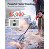 VEVOR Propane Torch Weed Burner 45,000 BTU High Output 30" Long Detachable, for Garden Weed Burning & Road Ice Snow Melting, Adjustable Flame, Heavy Duty Blow Torch with Self Igniter, Flamethrower