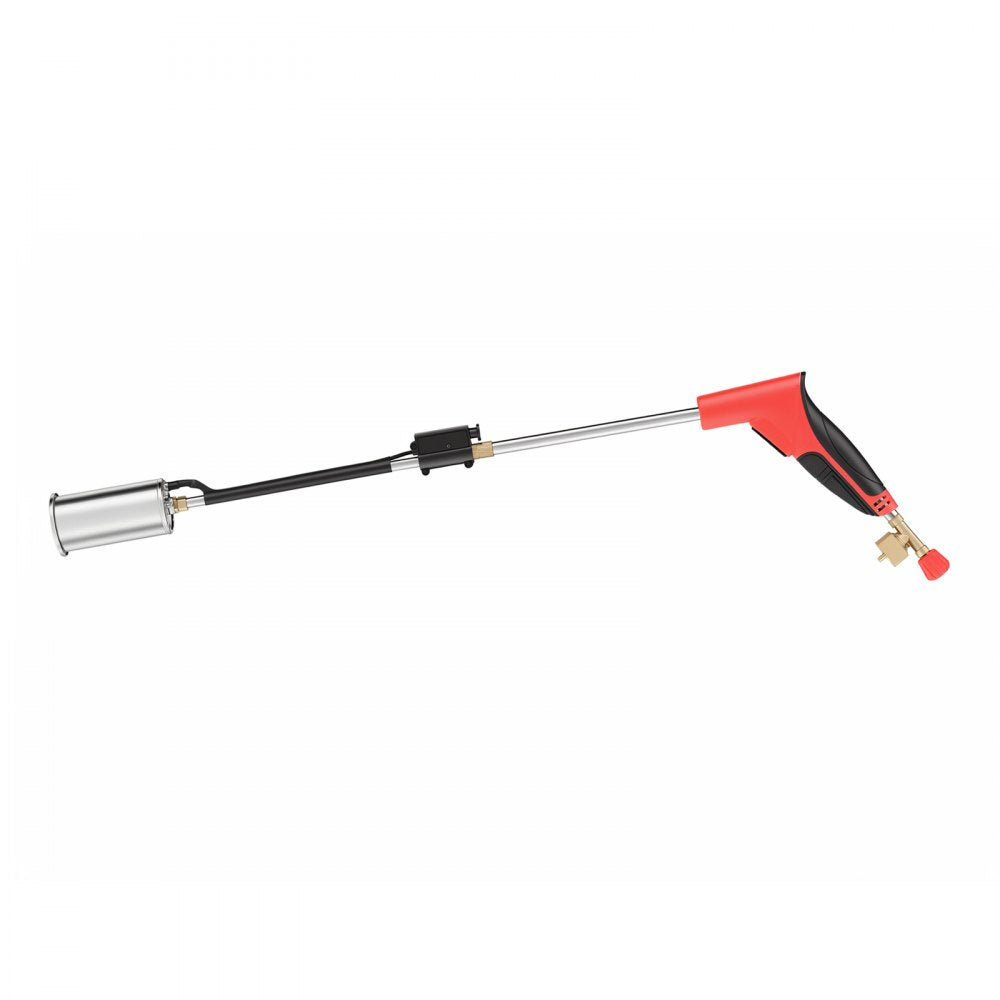 VEVOR Propane Torch Weed Burner 45,000 BTU High Output 30" Long Detachable, for Garden Weed Burning & Road Ice Snow Melting, Adjustable Flame, Heavy Duty Blow Torch with Self Igniter, Flamethrower