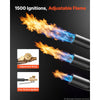 VEVOR Propane Torch Weed Burner 36" 600,000 BTU High Output with 10 ft Hose, for Garden Road Ice Snow Melting, Adjustable Flame, Heavy Duty Blow Torch with Turbo Trigger & Self Igniter, Flamethrower