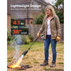VEVOR Propane Torch Weed Burner 36" 600,000 BTU High Output with 10 ft Hose, for Garden Road Ice Snow Melting, Adjustable Flame, Heavy Duty Blow Torch with Turbo Trigger & Self Igniter, Flamethrower