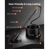 VEVOR Propane Torch Weed Burner 36" 600,000 BTU High Output with 10 ft Hose, for Garden Road Ice Snow Melting, Adjustable Flame, Heavy Duty Blow Torch with Turbo Trigger & Self Igniter, Flamethrower