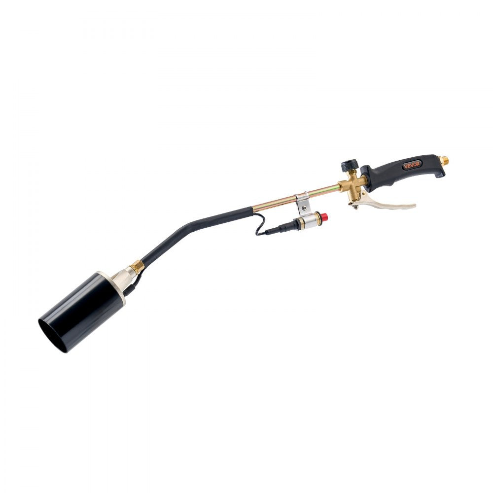 VEVOR Propane Torch Weed Burner, High Output 1,800,000 BTU with 10 ft Hose, Heavy Duty Blow Torch with Adjustable Flame & Turbo Trigger Push Button Auto Igniter, Flamethrower for Garden Ice Snow Road