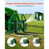 VEVOR Pallet Fork Frame Attachment with 42-inch Skid Steer Forks for JD Tractors