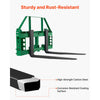 VEVOR Pallet Fork Frame Attachment with 42-inch Skid Steer Forks for JD Tractors