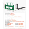 VEVOR Pallet Fork Frame Attachment with 42-inch Skid Steer Forks for JD Tractors