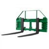 VEVOR Pallet Fork Frame Attachment with 42-inch Skid Steer Forks for JD Tractors