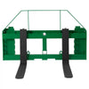 VEVOR Pallet Fork Frame Attachment with 48-inch Skid Steer Forks for JD Tractors