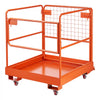 VEVOR Forklift Safety Cage, 36.6 x 36.6 Inch, Forklift Man Basket with 4 Wheels, 1200 lbs Capacity, Heavy Duty Work Platform, Collapsible Lift Basket Safety Set, for Most Aerial Jobs Lifting Loader