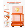 VEVOR Forklift Safety Cage, 48.2 x 45.2 Inch, Heavy Duty Forklift Man Basket, 1400 lbs Capacity Collapsible Work Platform Lift Basket with Safety Harness & Lock, for Most Aerial Jobs Lifting Loader