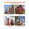 VEVOR Forklift Safety Cage, 48.2 x 45.2 Inch, Heavy Duty Forklift Man Basket, 1400 lbs Capacity Collapsible Work Platform Lift Basket with Safety Harness & Lock, for Most Aerial Jobs Lifting Loader